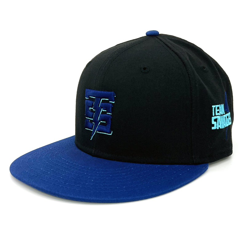 Team Savages x New Era Snapback: Black/Royal